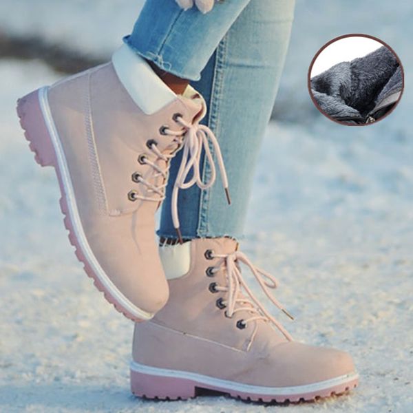 new winter women ankle snow boot leather fur wedges warm plush rubber platform lace up pink ladies boots men winter boots mujer, Black
new winter women ankle snow boot leather fur wedges warm plush rubber platform lace up pink ladies boots men winter boots mujer, Black
