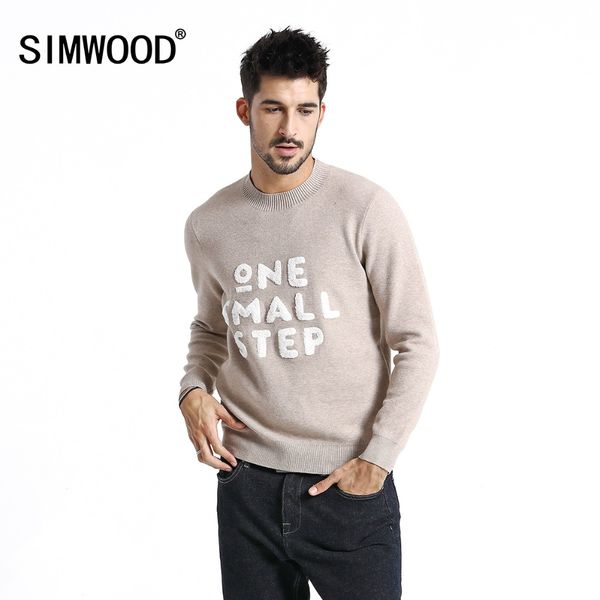 simwood 2018 winter new sweater men ribbed crew neck fashion letter pullovers warm casual knitwear plus size clothes 180620, White;black
simwood 2018 winter new sweater men ribbed crew neck fashion letter pullovers warm casual knitwear plus size clothes 180620, White;black