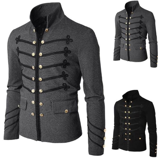 мужская gothic вышивают кнопка coat равномерное костюм praty elegance простота outwear куртка для мужчин, Tan;black
мужская gothic вышивают кнопка coat равномерное костюм praty elegance простота outwear куртка для мужчин, Tan;black