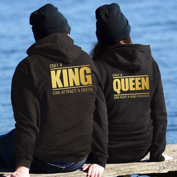 couple hoodies chritsmas costumes women men lovers sweatshirt only a queen can keep a king focused sudaderas de mujer, Black
couple hoodies chritsmas costumes women men lovers sweatshirt only a queen can keep a king focused sudaderas de mujer, Black