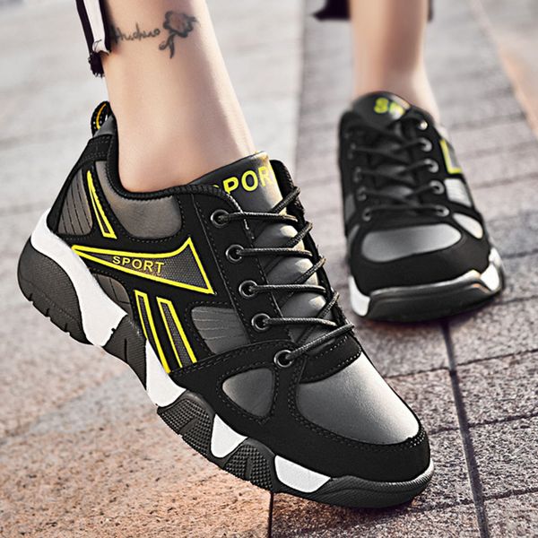 2019 spring summer new couple outdoor fashion lace-up casual sports shoes run breathable sneakers shoes for casual men, Black
2019 spring summer new couple outdoor fashion lace-up casual sports shoes run breathable sneakers shoes for casual men, Black