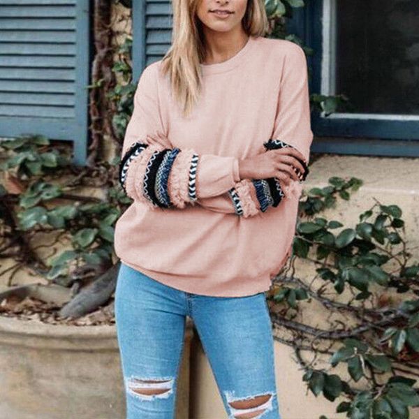 women's hoodies & sweatshirts autumn winter warm women fashion striped stitching long sleeve pullover loose sweatshirt jumper, Black
women's hoodies & sweatshirts autumn winter warm women fashion striped stitching long sleeve pullover loose sweatshirt jumper, Black