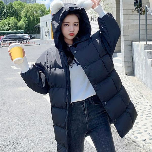 lucyever 2019 winter jacket women fashion hooded long parka woman long sleeve thicken warm coats casual simple slim female coat, Black
lucyever 2019 winter jacket women fashion hooded long parka woman long sleeve thicken warm coats casual simple slim female coat, Black