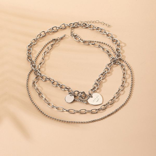 2020 new silver chain heart pendant choker necklace korean fashion party jewelry, Golden;silver
2020 new silver chain heart pendant choker necklace korean fashion party jewelry, Golden;silver