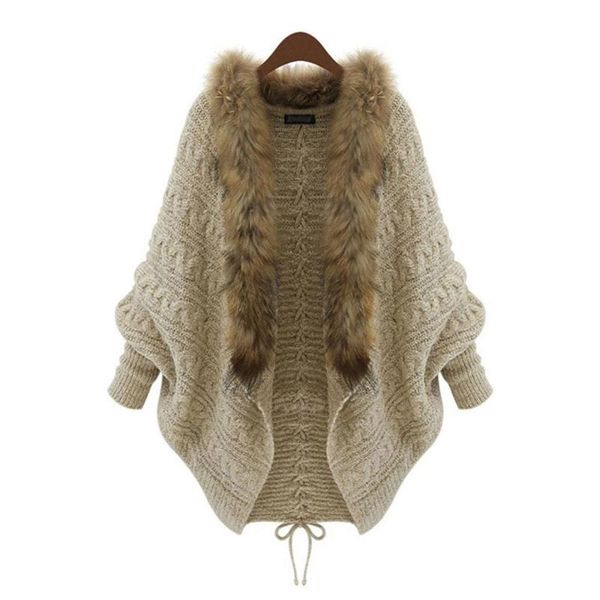 women cardigans sweater v neck bat sleeve solid loose knitwear single breasted casual knit cardigan outwear autumn winter jacket, White
women cardigans sweater v neck bat sleeve solid loose knitwear single breasted casual knit cardigan outwear autumn winter jacket, White