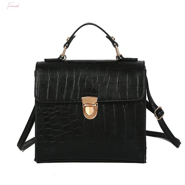 women casual solid flap classic leather wild shoulder bag messenger bag vintage crocodile pattern handbags
women casual solid flap classic leather wild shoulder bag messenger bag vintage crocodile pattern handbags