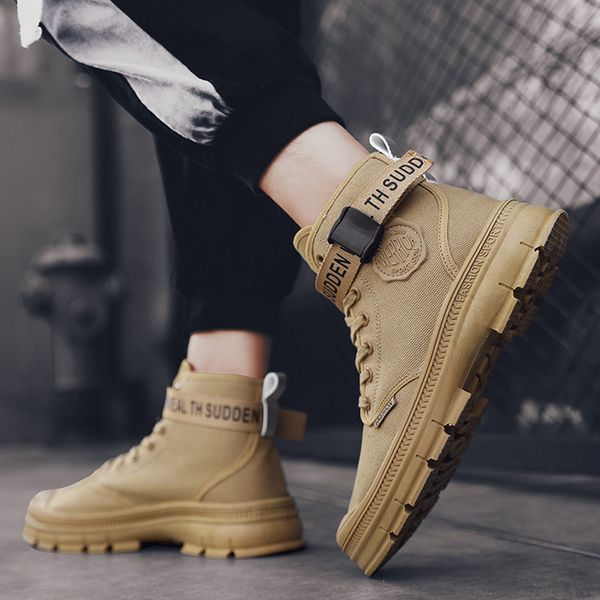 2020 spring and summer new men's shoes high-martin boots tooling boots men's retro casual canvas shoes, Black
2020 spring and summer new men's shoes high-martin boots tooling boots men's retro casual canvas shoes, Black