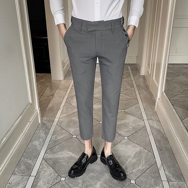 korean spring dress pants men 2020 new slim fit formal pants for men streetwear ankle length office trousers black/gray 34, White;black
korean spring dress pants men 2020 new slim fit formal pants for men streetwear ankle length office trousers black/gray 34, White;black