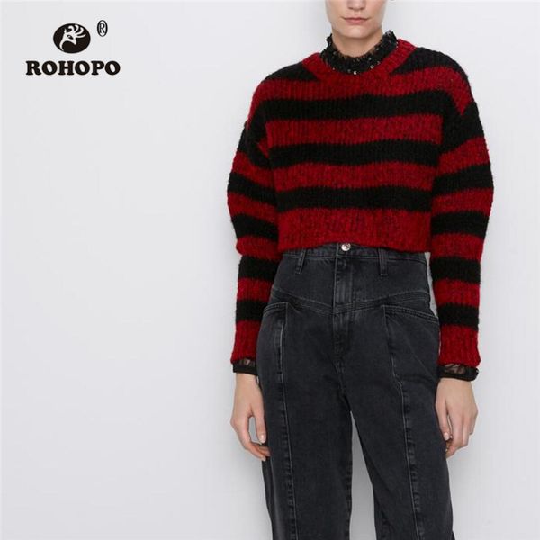 rohopo круглый воротник крест черный красный полосатый свитер crop осень chic дамы трикотажные пуловер короткие пиджаки # 1107, White;black
rohopo круглый воротник крест черный красный полосатый свитер crop осень chic дамы трикотажные пуловер короткие пиджаки # 1107, White;black