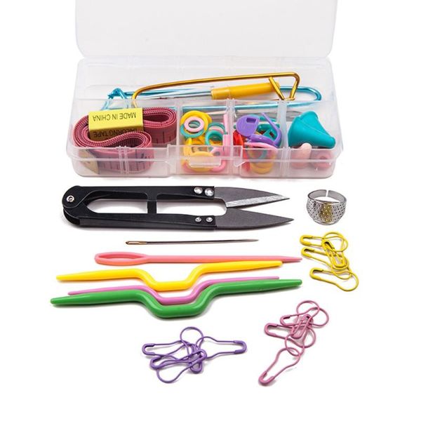 58pcs quality detachable white casesewing kit household tools crochet kit dropshipping