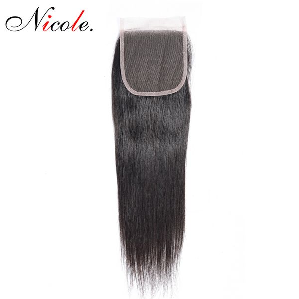 николь бразильская straight человеческих волос 4 * 4lace закрытие free / средний / три части natural color 100% remy 8-20" швейцарский шнуро, Black
николь бразильская straight человеческих волос 4 * 4lace закрытие free / средний / три части natural color 100% remy 8-20" швейцарский шнуро, Black