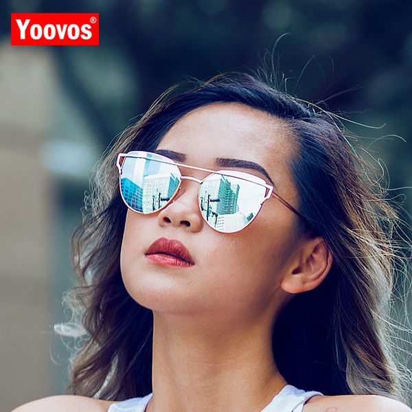 yoovos 2020 cat eye sunglasses women vintage brand designer metal reflective glasses for women retro gafas uv400, White;black
yoovos 2020 cat eye sunglasses women vintage brand designer metal reflective glasses for women retro gafas uv400, White;black