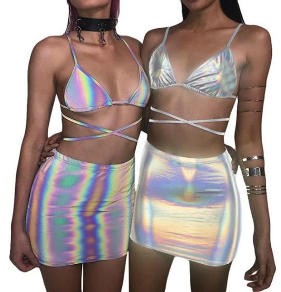 reflective women 2pcs suits summer cross strap bikinis nightclub pencil dress beach bathing clothing, White
reflective women 2pcs suits summer cross strap bikinis nightclub pencil dress beach bathing clothing, White