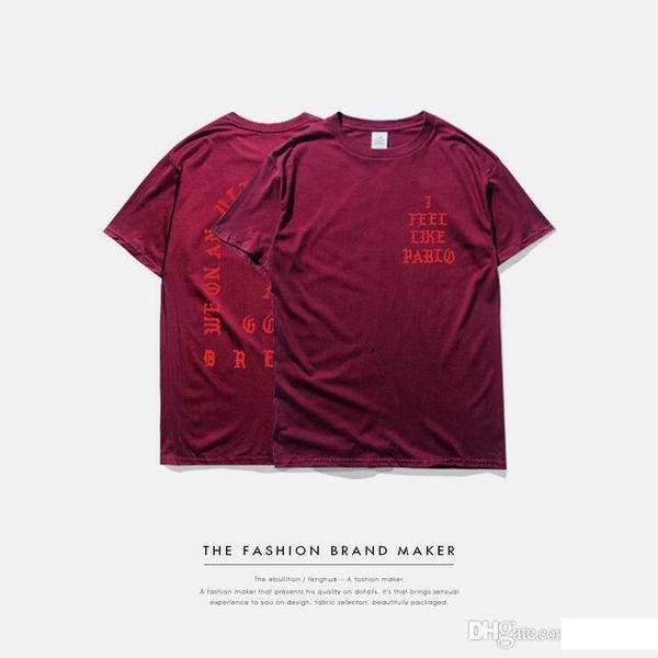 men's cotton o-neck t-shirt kanye west 4 colors i feel like pablo printing fashion casual popular t-shirt, White;black
men's cotton o-neck t-shirt kanye west 4 colors i feel like pablo printing fashion casual popular t-shirt, White;black