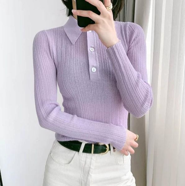 women sweater collar long sleeve slim solid color shell button knitted bottoming sweater 2020 new, White;black
women sweater collar long sleeve slim solid color shell button knitted bottoming sweater 2020 new, White;black