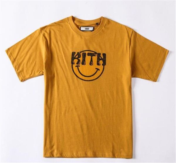 KITH Smile Printed Designer Tshirts Pullover O Neck Couples Tops INS Hot Teenager Tees For Male And Female
KITH Smile Printed Designer Tshirts Pullover O Neck Couples Tops INS Hot Teenager Tees For Male And Female