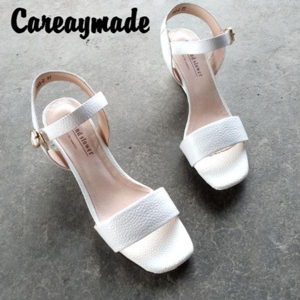 careaymade-coarse grain women's cow leather sandals,simple easy to take genuine leather leisure fashion high heel sandals, Black
careaymade-coarse grain women's cow leather sandals,simple easy to take genuine leather leisure fashion high heel sandals, Black