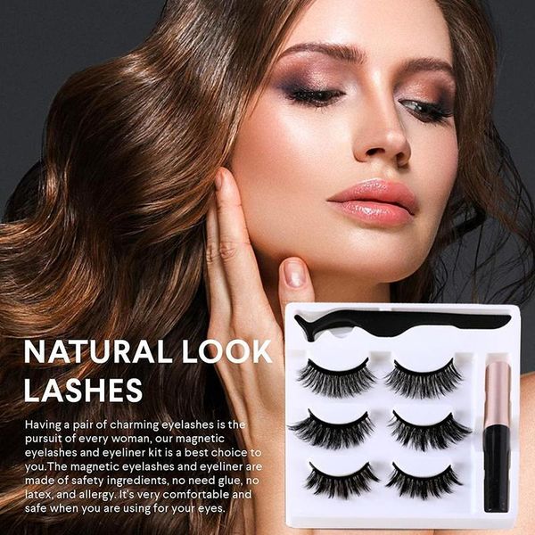 3pair magnet false eyelashes set contains self-adhesive eyeliner liquid eyeliner thick model magnetic eyelash case
3pair magnet false eyelashes set contains self-adhesive eyeliner liquid eyeliner thick model magnetic eyelash case