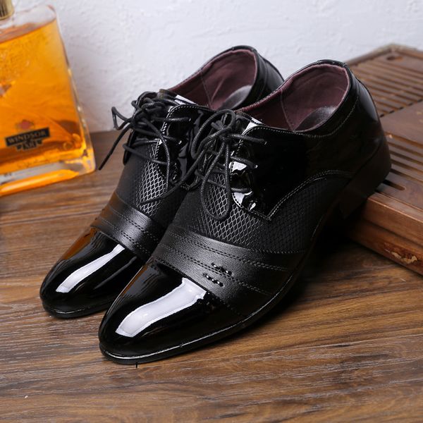 classic man pointed toe dress shoes mens patent leather wedding shoes oxford formal shoes big size fashion mx190729, Black
classic man pointed toe dress shoes mens patent leather wedding shoes oxford formal shoes big size fashion mx190729, Black