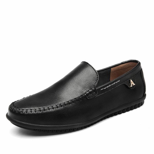 2020 men shoes genuine leather slip-on shoes men casual loafers waterproof male large size new fashion, Black
2020 men shoes genuine leather slip-on shoes men casual loafers waterproof male large size new fashion, Black