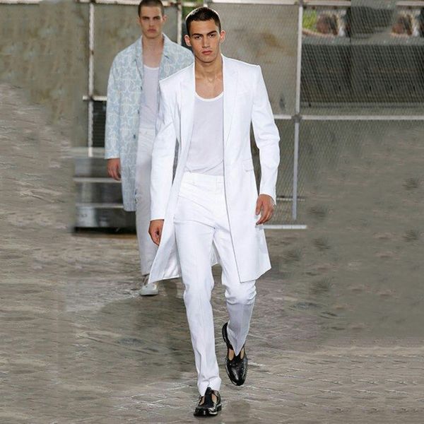 latest designs white long coat wedding suits for man blazer groom wear tuxedo 2piece terno masculino slimc fit costume homme everning party, Black;gray
latest designs white long coat wedding suits for man blazer groom wear tuxedo 2piece terno masculino slimc fit costume homme everning party, Black;gray