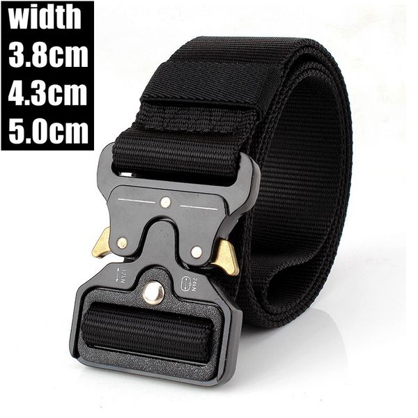 waist support tactical belt men army belts metal buckle adjustable outdoor sports survival training hunting combat nylon, Black;gray
waist support tactical belt men army belts metal buckle adjustable outdoor sports survival training hunting combat nylon, Black;gray