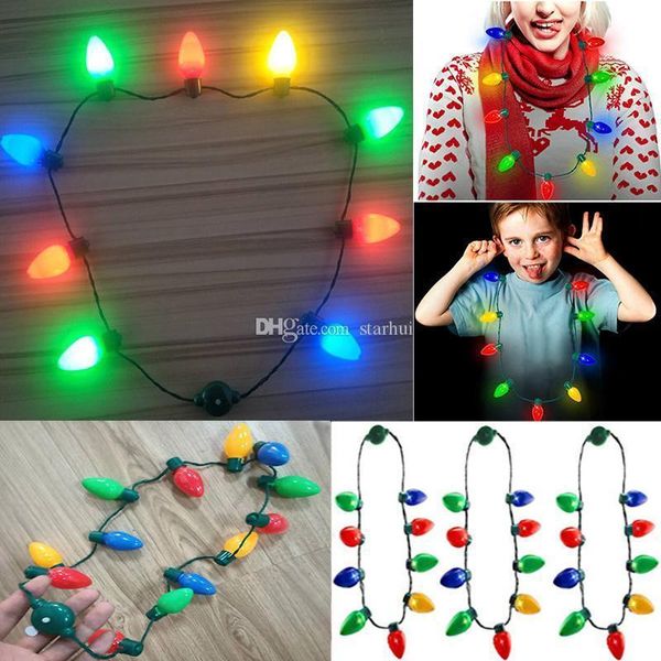 led light up christmas bulb ожерелье для детей и взрослых гирлянд ожерелье рождественские украшения xmas партии свободная перевозка груза wx
led light up christmas bulb ожерелье для детей и взрослых гирлянд ожерелье рождественские украшения xmas партии свободная перевозка груза wx