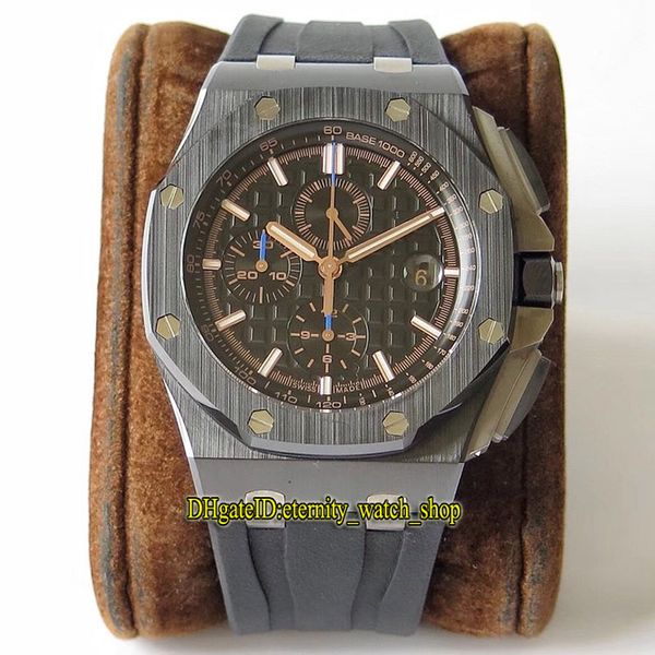 jf v2 top издание 26405ce.oo.a002ca.02 керамический корпус cal.3126 хронограф автоматический 26400so мужские часы сапфир резина спорт дизайн, Slivery;brown 
jf v2 top издание 26405ce.oo.a002ca.02 керамический корпус cal.3126 хронограф автоматический 26400so мужские часы сапфир резина спорт дизайн, Slivery;brown