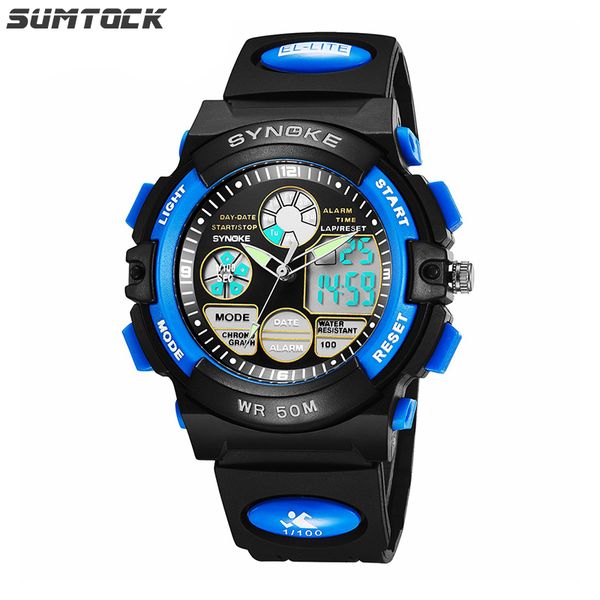 sumtock student boys watches quartz watches outdoor sports electronic watch children 50m waterproof watch ak ll cocuk saatleri, Slivery;brown
sumtock student boys watches quartz watches outdoor sports electronic watch children 50m waterproof watch ak ll cocuk saatleri, Slivery;brown