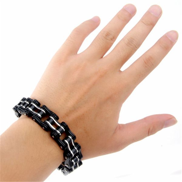 2020 chain on hand bracelets gifts for mens bicycle chain men charm bracelet black stainless steel punk male personalized big
2020 chain on hand bracelets gifts for mens bicycle chain men charm bracelet black stainless steel punk male personalized big