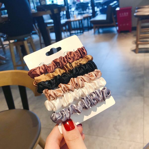 6colors silk scrunchie women girls elastic hair rubber bands accessories gum for women tie hair ring rope ponytail holder
6colors silk scrunchie women girls elastic hair rubber bands accessories gum for women tie hair ring rope ponytail holder
