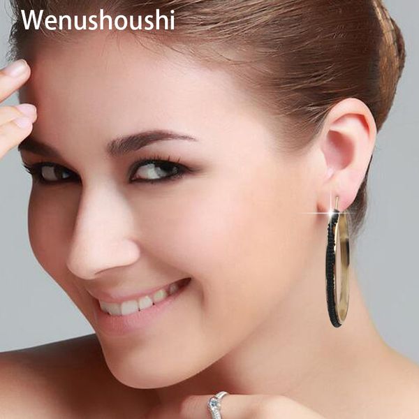 wenushoushi hip hop rock personality black white beads big hoop earring for women gold color drop shipping welcome good quality, Golden
wenushoushi hip hop rock personality black white beads big hoop earring for women gold color drop shipping welcome good quality, Golden