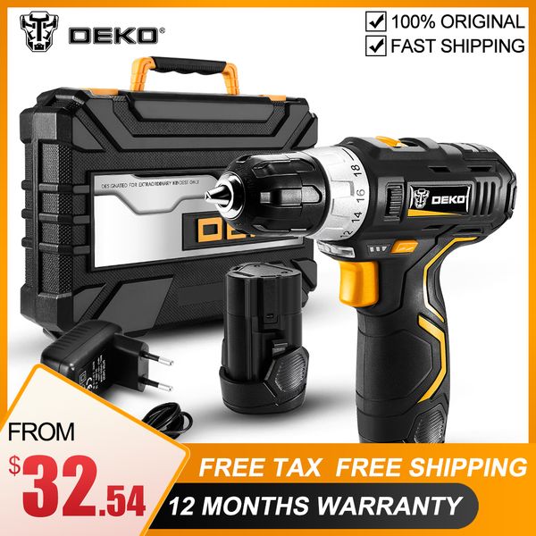 deko gcd12du3 12v max electric screwdriver cordless drill mini wireless power driver dc lithium-ion battery 3/8-inch 2-speed
deko gcd12du3 12v max electric screwdriver cordless drill mini wireless power driver dc lithium-ion battery 3/8-inch 2-speed