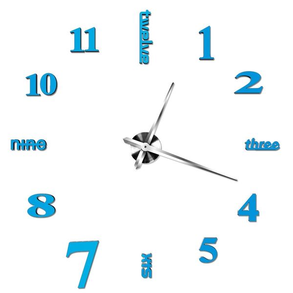 40cm creative home decoration acrylic modern diy wall clock 3d mirror surface sticker home office decor
40cm creative home decoration acrylic modern diy wall clock 3d mirror surface sticker home office decor