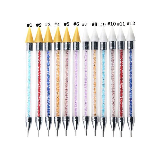double-ended nail point drill pen diamond penholde rhinestone picker wax dotting pencil diy manicure nail art dotting tool ooa8118, Silver
double-ended nail point drill pen diamond penholde rhinestone picker wax dotting pencil diy manicure nail art dotting tool ooa8118, Silver
