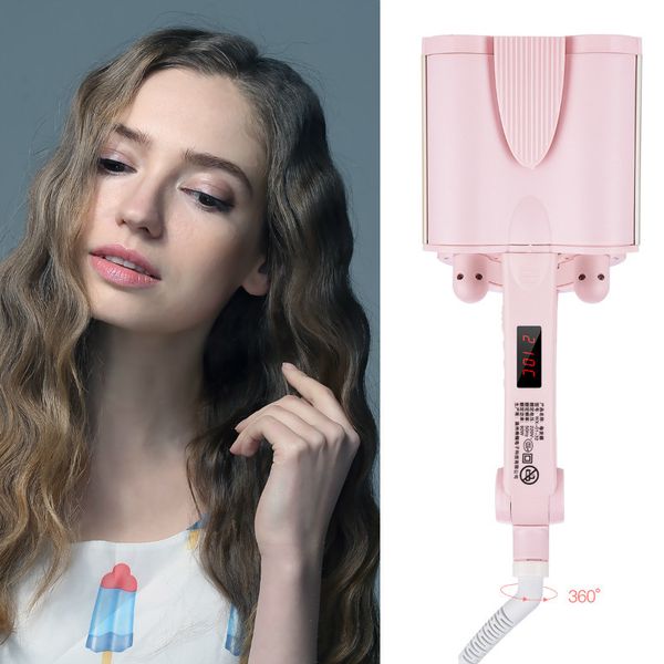 32mm automatic perm splint ceramic hair curler triple barrel deep wave hair curling iron wand hair waver crimper tongs styler
32mm automatic perm splint ceramic hair curler triple barrel deep wave hair curling iron wand hair waver crimper tongs styler