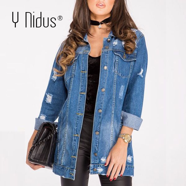 y nidus denim jacket women's jean jackets 2019 loose hole vintage female coat pocket ladies harajuku jacket button streetwear, Black;brown
y nidus denim jacket women's jean jackets 2019 loose hole vintage female coat pocket ladies harajuku jacket button streetwear, Black;brown