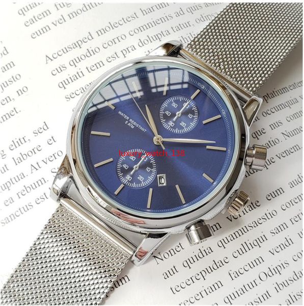 3a high-quality men boss wristwatch 43mm steel mesh watches men quartz waterproof watch mens designer watches luxury mens watches orologio, Slivery;brown
3a high-quality men boss wristwatch 43mm steel mesh watches men quartz waterproof watch mens designer watches luxury mens watches orologio, Slivery;brown