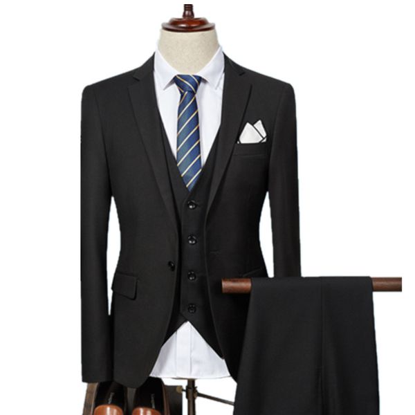 jacket pant vest / 2019 fashion men business suits three piece sets / men's wedding dress suit blazers coat trousers waistcoat, White;black
jacket pant vest / 2019 fashion men business suits three piece sets / men's wedding dress suit blazers coat trousers waistcoat, White;black