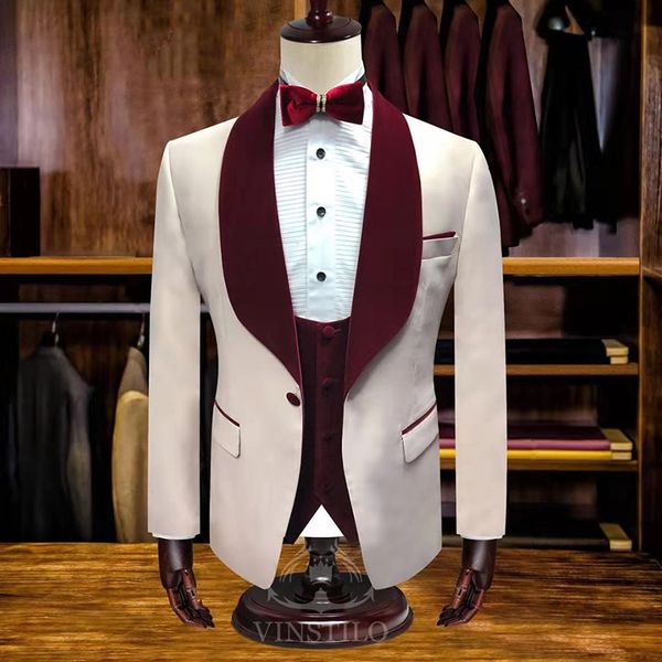 men's suits & blazers men suit for wedding slim fit set fashion euro size 3 piece, White;black
men's suits & blazers men suit for wedding slim fit set fashion euro size 3 piece, White;black