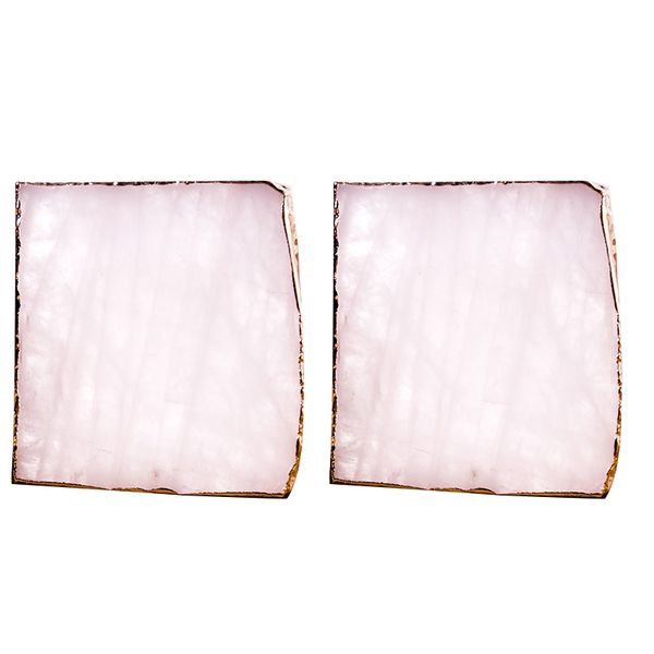 2pcs agate slice pink agate teacup tray decorative design stone gold edges home decor gemstone natural
2pcs agate slice pink agate teacup tray decorative design stone gold edges home decor gemstone natural