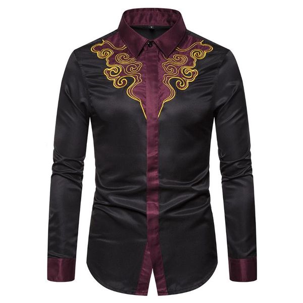 evening dress shirt men blouse court embroidery design long-sleeved casual slim shirts male new black, White;black
evening dress shirt men blouse court embroidery design long-sleeved casual slim shirts male new black, White;black