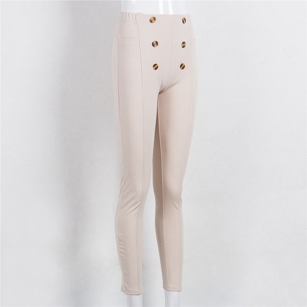 Fashion Women High Waist Leggings Push Up Solid Color Buttons Casual Pencil Pants Trousers Women Fashion Elastic Legging S-XL
Fashion Women High Waist Leggings Push Up Solid Color Buttons Casual Pencil Pants Trousers Women Fashion Elastic Legging S-XL