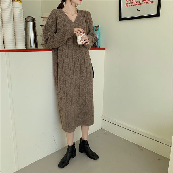 new knitted sweater winter sweater women v-neck twist long warm winter clothes women korean sale, White;black
new knitted sweater winter sweater women v-neck twist long warm winter clothes women korean sale, White;black