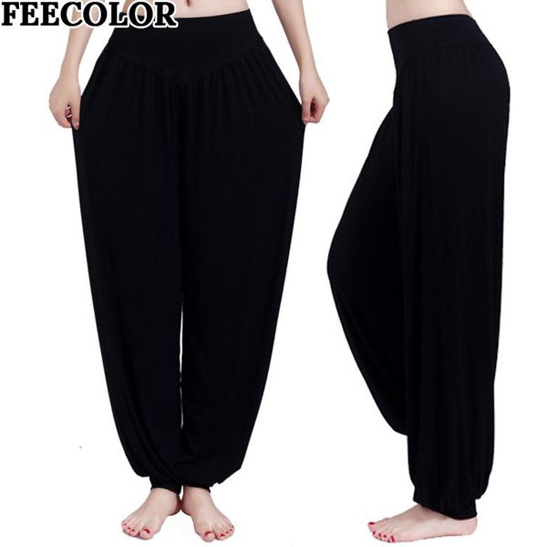 feeolor womens harem pants modal soft elastic waistband fitness yoga dance practice trousers, Black;red
feeolor womens harem pants modal soft elastic waistband fitness yoga dance practice trousers, Black;red