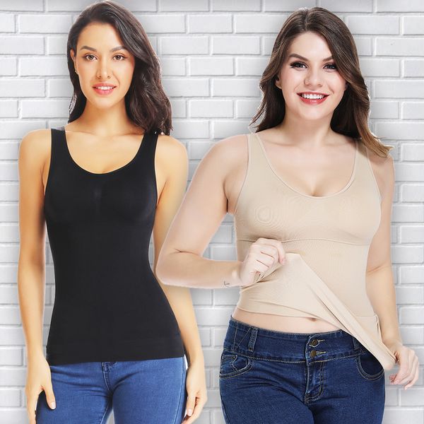 slim body shaper seamless underwear padded camisole tummy control shapewear sleeveless vest waist cincher tank t-shirt, Black;white
slim body shaper seamless underwear padded camisole tummy control shapewear sleeveless vest waist cincher tank t-shirt, Black;white