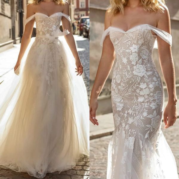 berta 2020 съемный поезд русалка свадебное платье кружева аппликация vestido de noiva с плеча плюс размер свадебные платья свадебные платья, White
berta 2020 съемный поезд русалка свадебное платье кружева аппликация vestido de noiva с плеча плюс размер свадебные платья свадебные платья, White
