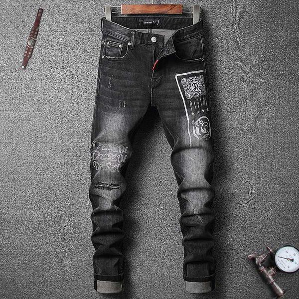 мода streetwear мужские джинсы высокого качества печатных дизайнер черный рваные джинсы мужчины elastic punk брюки ночной клуб hip hop, Blue
мода streetwear мужские джинсы высокого качества печатных дизайнер черный рваные джинсы мужчины elastic punk брюки ночной клуб hip hop, Blue