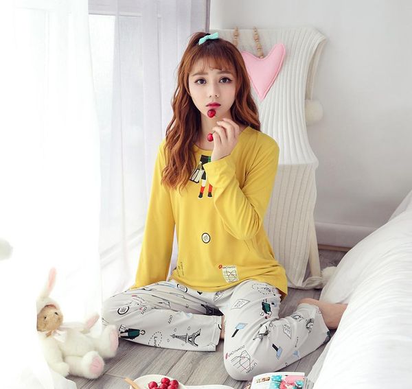 girls cute cartoon pajama sets for women new spring autumn long sleeve pyjama sleepwear pijama mujer homewear loungewear clothes, Blue;gray
girls cute cartoon pajama sets for women new spring autumn long sleeve pyjama sleepwear pijama mujer homewear loungewear clothes, Blue;gray