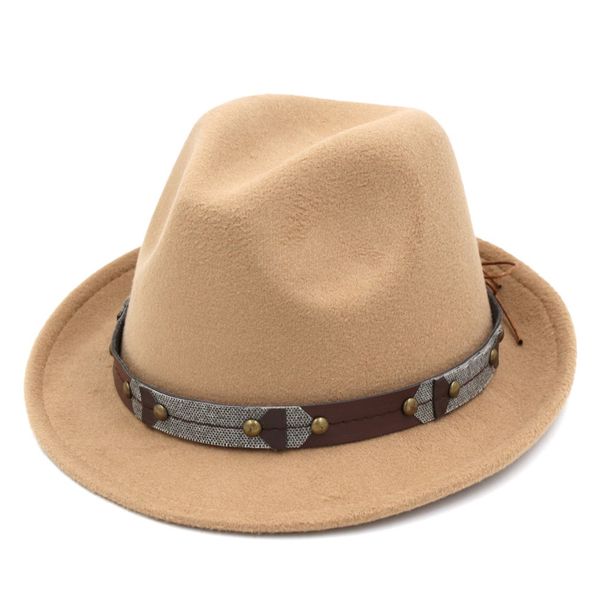 men women elegant solid felt fedora hat stiff brim outdoor stylish trilby street sailor multicolor cap new fashion, Blue;gray
men women elegant solid felt fedora hat stiff brim outdoor stylish trilby street sailor multicolor cap new fashion, Blue;gray